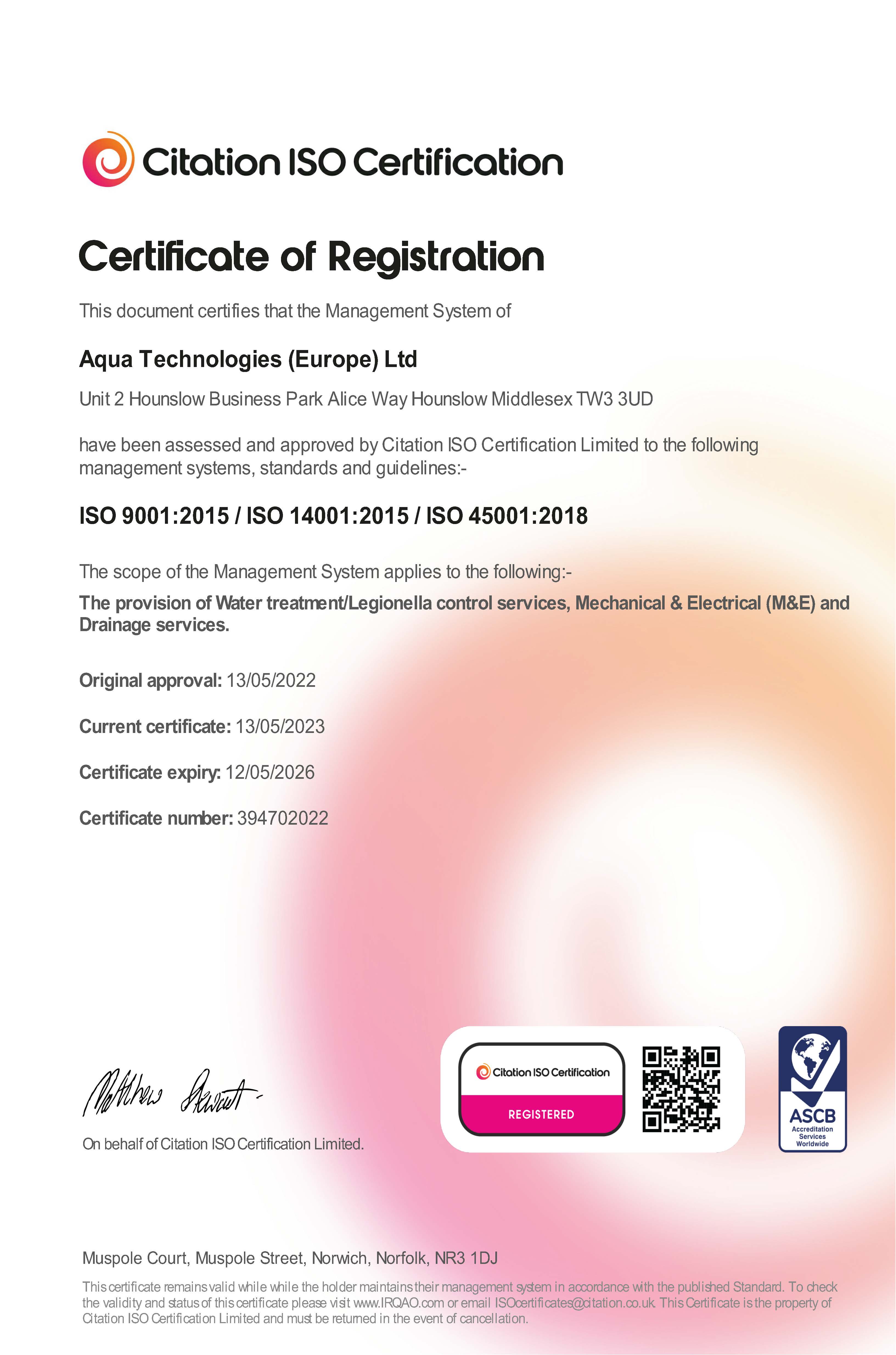 ISO Certificate